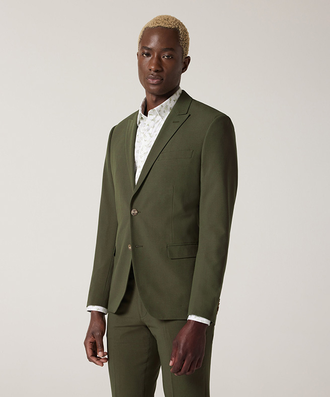 Khaki Tailored Suit